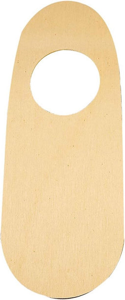 Creotime Naambordje Met Gat Hout 25 Cm