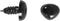 Creotime Ogen en neuzen d: 3+6 mm afm 8x6+14x11 mm zwart 20sets