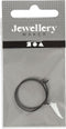 Creotime Oorbellen 20 Mm Rond 8 Stuks Zwart