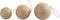 Creotime Ophangbare Ballen Papier Maché 40/50/60 Mm Bruin 6 Stuks