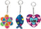 Creotime Sleutelhangers 6-7 Cm X 3 Mm Bruin 3 Stuks