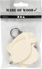 Creotime Sleutelhangers 6-7 Cm X 3 Mm Bruin 3 Stuks