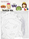 Creotime Sprookjesmaskers Wit H: 13,5-25 Cm B: 17-25 Cm