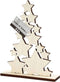 Creotime Sterrenkerstboom 19,6 X 14,7 Cm Naturel