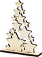 Creotime Sterrenkerstboom 19,6 X 14,7 Cm Naturel