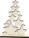 Creotime Sterrenkerstboom 19,6 X 14,7 Cm Naturel