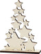 Creotime Sterrenkerstboom 19,6 X 14,7 Cm Naturel