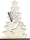 Creotime Sterrenkerstboom 19,6 X 14,7 Cm Naturel