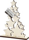 Creotime Sterrenkerstboom 19,6 X 14,7 Cm Naturel