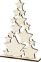 Creotime Sterrenkerstboom 29,8 X 21,5 Cm Naturel