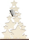 Creotime Sterrenkerstboom 29,8 X 21,5 Cm Naturel
