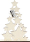 Creotime Sterrenkerstboom 29,8 X 21,5 Cm Naturel