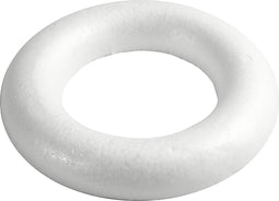 Creotime Styropor-model Ring 25 Cm Wit Per Stuk