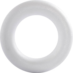 Creotime Styropor-model Ring 35 Cm Wit Per Stuk