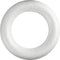 Creotime Styropor-model Ring Met Platte Achterkant 35 Cm Wit