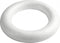 Creotime Styropor-model Ring Met Platte Achterkant 35 Cm Wit