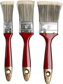 Creotime Verniskwasten Rood 3 Stuks