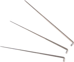 Creotime Viltnaalden Fijn/medium/grof 7,5 Cm Staal Zilver 3-delig
