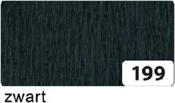 Crepepapier Folia 250x50cm nr199 zwart | 10 stuks