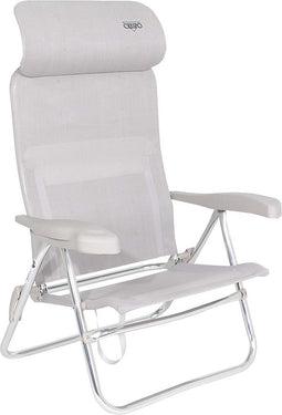 Crespo - Strandstoel - AL/205 - Compact - Licht grijs