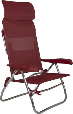 Crespo - Strandstoel - AL/223 - Compact - Rood