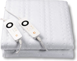 Cresta Care KTS172 2P Elektrische Warmtedeken 200 watt- 160 x 140 cm - extra voetenwarmte - timer 2,4,6 uur - cosy fleece