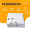 Cresta Care KTS172 2P Elektrische Warmtedeken 200 watt- 160 x 140 cm - extra voetenwarmte - timer 2,4,6 uur - cosy fleece