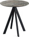 Infinity Terrastafel Zwart Frame + Galaxy Marble HPL 70 cm - Essentials 120011570