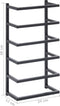 vidaXL - Handdoekenrek - 24x12x96 - cm - staal - wit