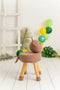 Kruk Crochetts Bruin 34 x 55 x 34 cm Beer