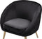 Fauteuil TROMSO Fluweel Zwart