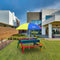AXI Nick Zand & Water Picknicktafel in Regenboog kleuren - Verstelbare Parasol - FSC hout - Picknick tafel voor kinderen van hout