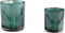 PTMD Gael Windlicht Rendier - H10 x Ø8,8 cm - Glas - Groen frosted