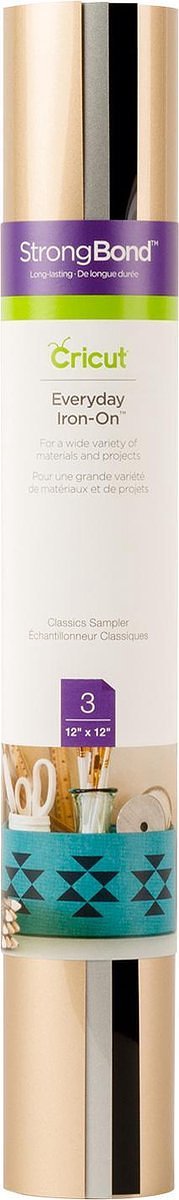 Cricut Everyday Iron-On 30x30cm – Classics (3 vellen)