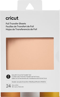 Cricut Folietransfervellen 10x15cm – Metallic (24 vellen)
