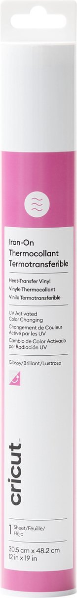 Cricut Iron-On 30x48cm – Kleurverandering bij zonlicht (pastelrood)