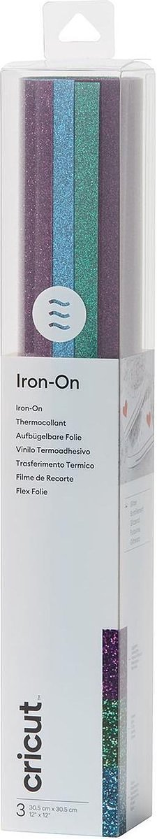 Cricut Iron-On met Glitters 30x30cm – Jewels (3 vellen)