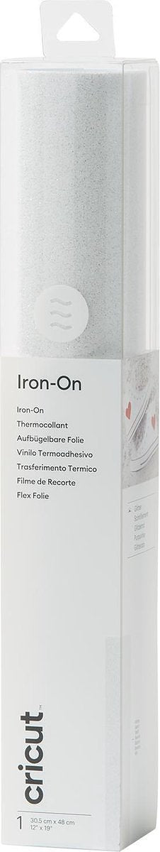 Cricut Iron-On met Glitters 30x48cm – Wit