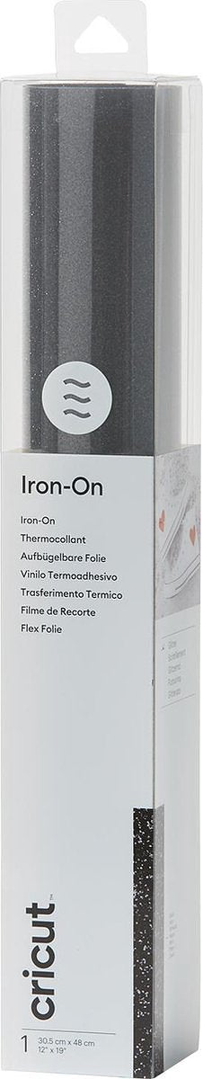 Cricut Iron-On met Glitters 30x48cm – Zwart