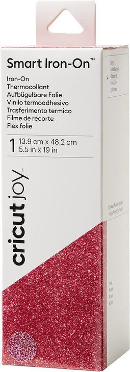 Cricut Joy Smart Iron-On 14x48cm – Roze met glitters
