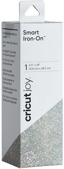 Cricut Joy Smart Iron-On 14x48cm – Zilver met glitters