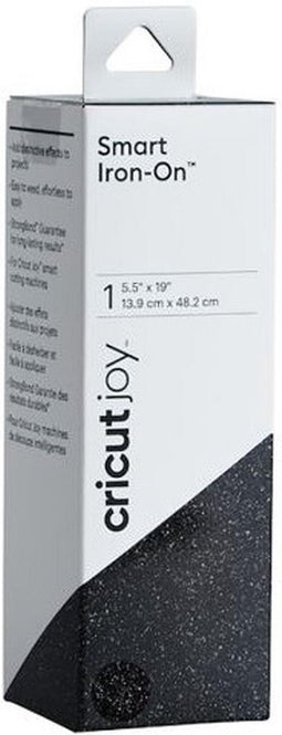 Cricut Joy Smart Iron-On 14x48cm – Zwart met glitters