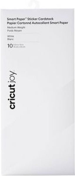 Cricut Joy Smart Stickerkarton 14x33cm – Wit (10 vellen)