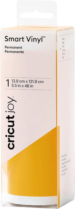 Cricut Joy Smart Vinyl Permanent 14x122cm – Maisgeel, Mat (1 vel)
