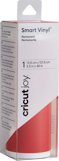 Cricut Joy Smart Vinyl Permanent 14x122cm – Rood (1 vel)