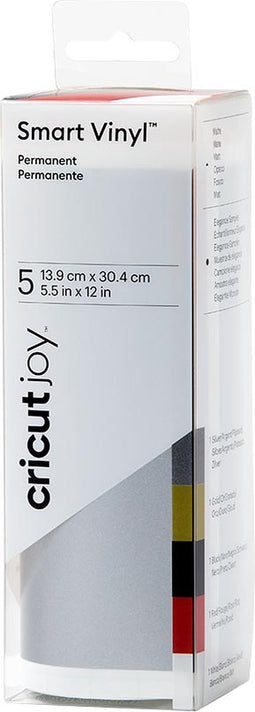 Cricut Joy Smart Vinyl Permanent 14x30cm – Elegance, Mat (5 vellen)