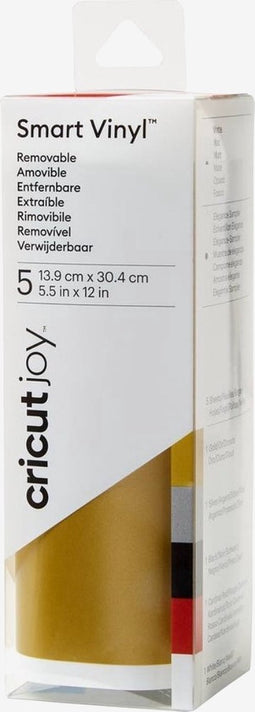 Cricut Joy Smart Vinyl Verwijderbaar 14x122cm – Goud (1 vel)