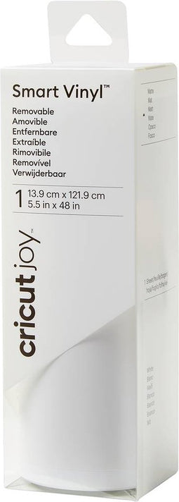 Cricut Joy Smart Vinyl Verwijderbaar 14x122cm – Wit (1 vel)