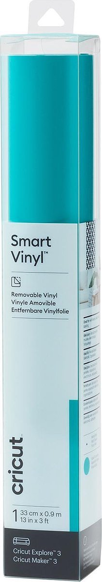 Cricut Joy Smart Vinyl Verwijderbaar 33x91cm – Aqua (1 vel)