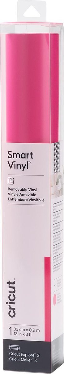 Cricut Joy Smart Vinyl Verwijderbaar 33x91cm – Feestroze (1 vel)